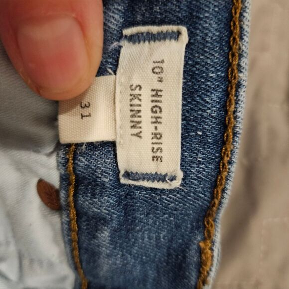 Madewell 10” High Rise Skinny Blue Jeans Size 31 - Picture 8 of 10